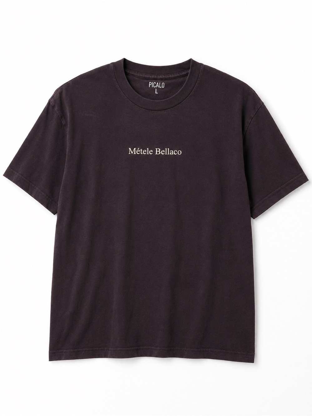 Picalo Métele Bellaco Chest Logo Short Sleeve T-Shirt - Black